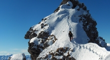 Hindelanger Klettersteig im Winter